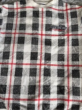 VINTAGE 2000s aNYthing STREETWEAR SWEATSHIRT PLAID supreme